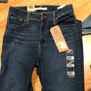 Levi high rise super skinny jeans